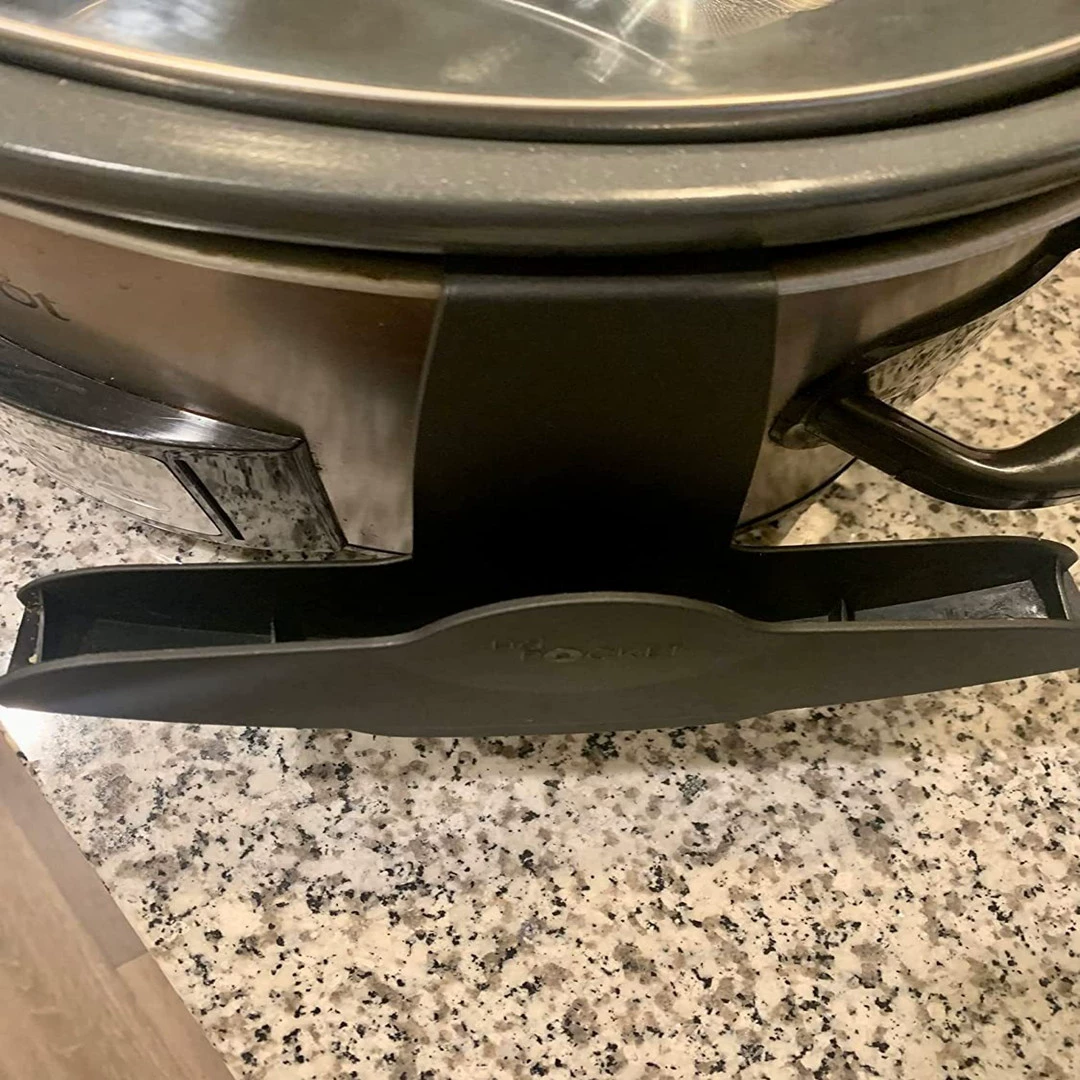 Кастрюля Crock-Pot 7-Quart медленного приготовления крышки для хранения, держатель, настройка полки