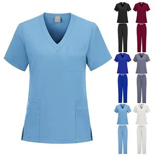 新品医生护士工作制服手术衣手术服洗手衣手术室直筒裤纯色套装
