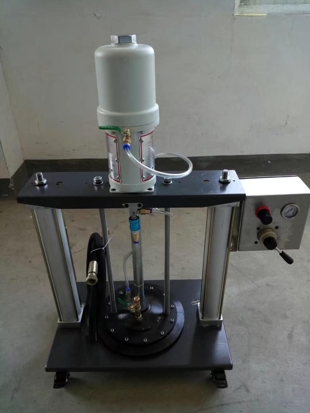 Máquina de inyección de grasa cuantitativa neumática doble columna de refuerzo cuantitativo de mantequilla de alta viscosidad refuerzo de mantequilla pistola de mantequilla neumática