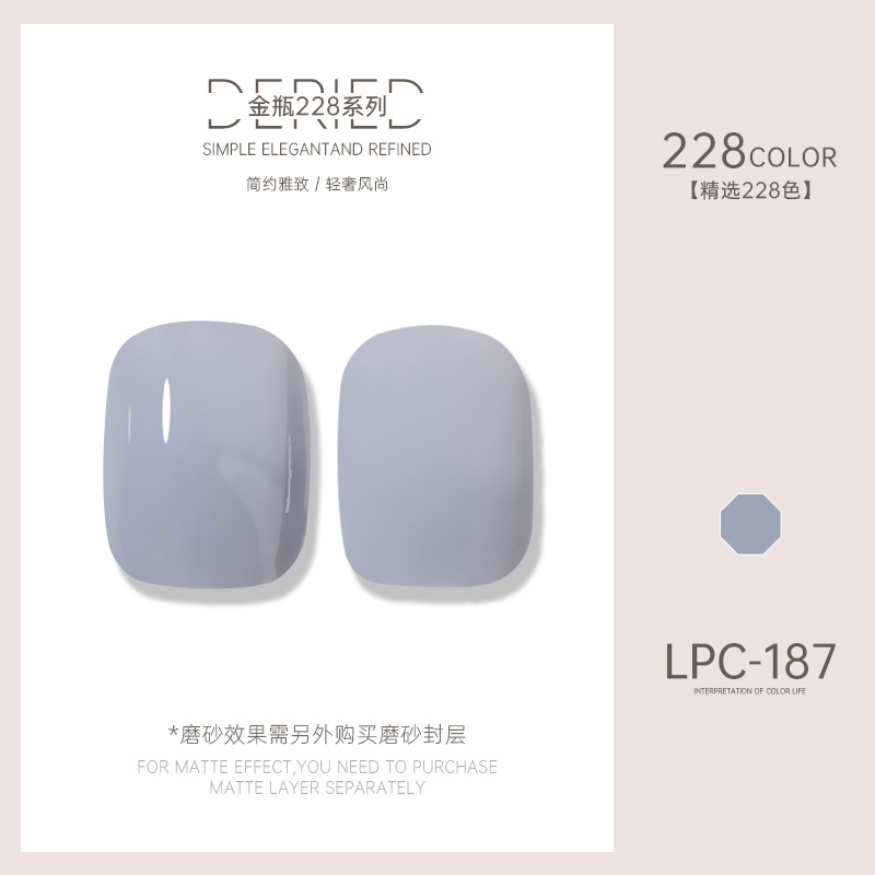 Esmalte de uñas transfronterizo al por mayor nuevo esmalte de uñas 228 colores de fototerapia esmalte de uñas esmalte de uñas color popular