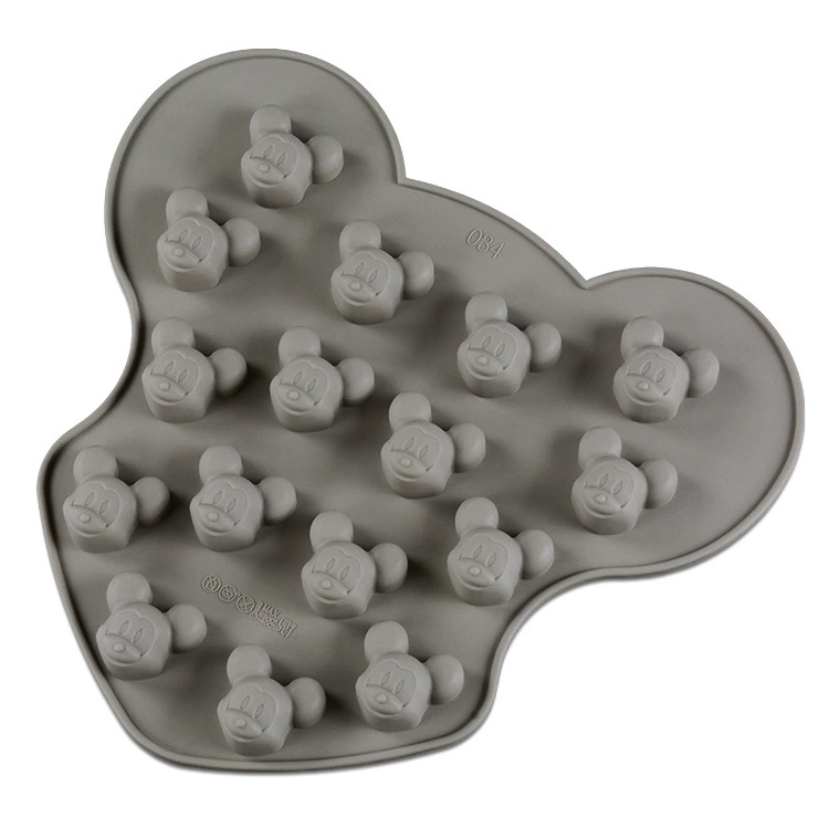 16 Lian supply silicone cake mold silicone chocolate mold Mickey chocolate cartoon chocolate model Mickey Mouse