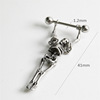 Accessory, earrings suitable for men and women, European style, halloween, punk style