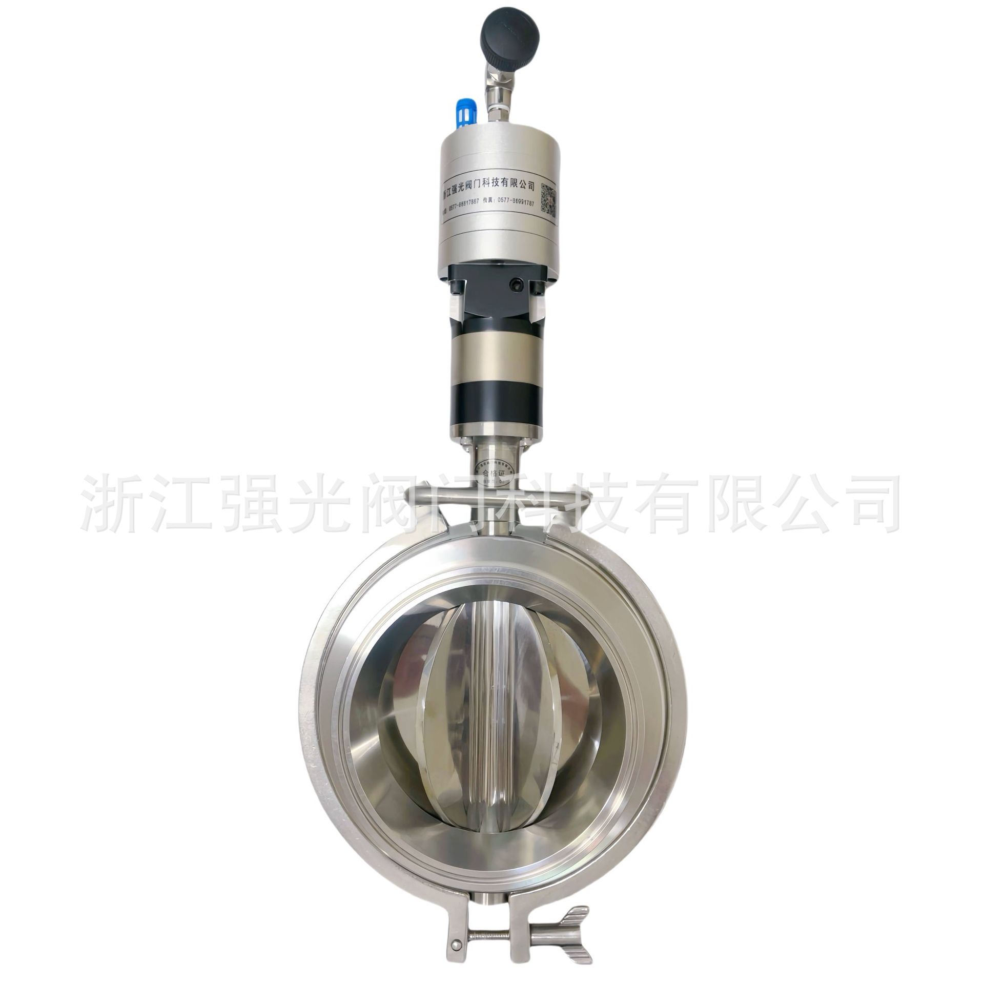 316L卫生级食品级不锈钢气动旋转六瓣阀多瓣阀星型蝶阀