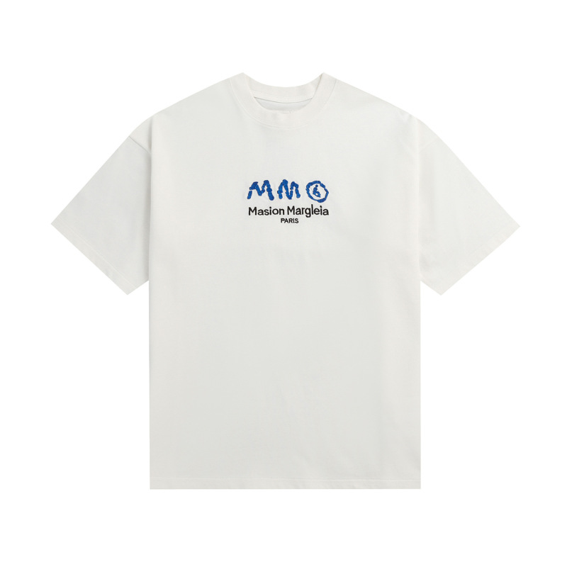 Maison Margiela MM6 ピュアコットン二重糸半袖メンズ Tシャツ高品質スポットのクロスボーダー限定|undefined
