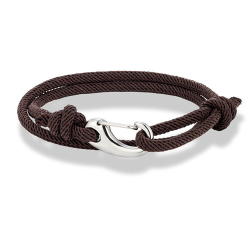 Basic Einfacher Stil Einfarbig Edelstahl 304 Seil Schnur Streich Armbänder Großhandel display picture 5