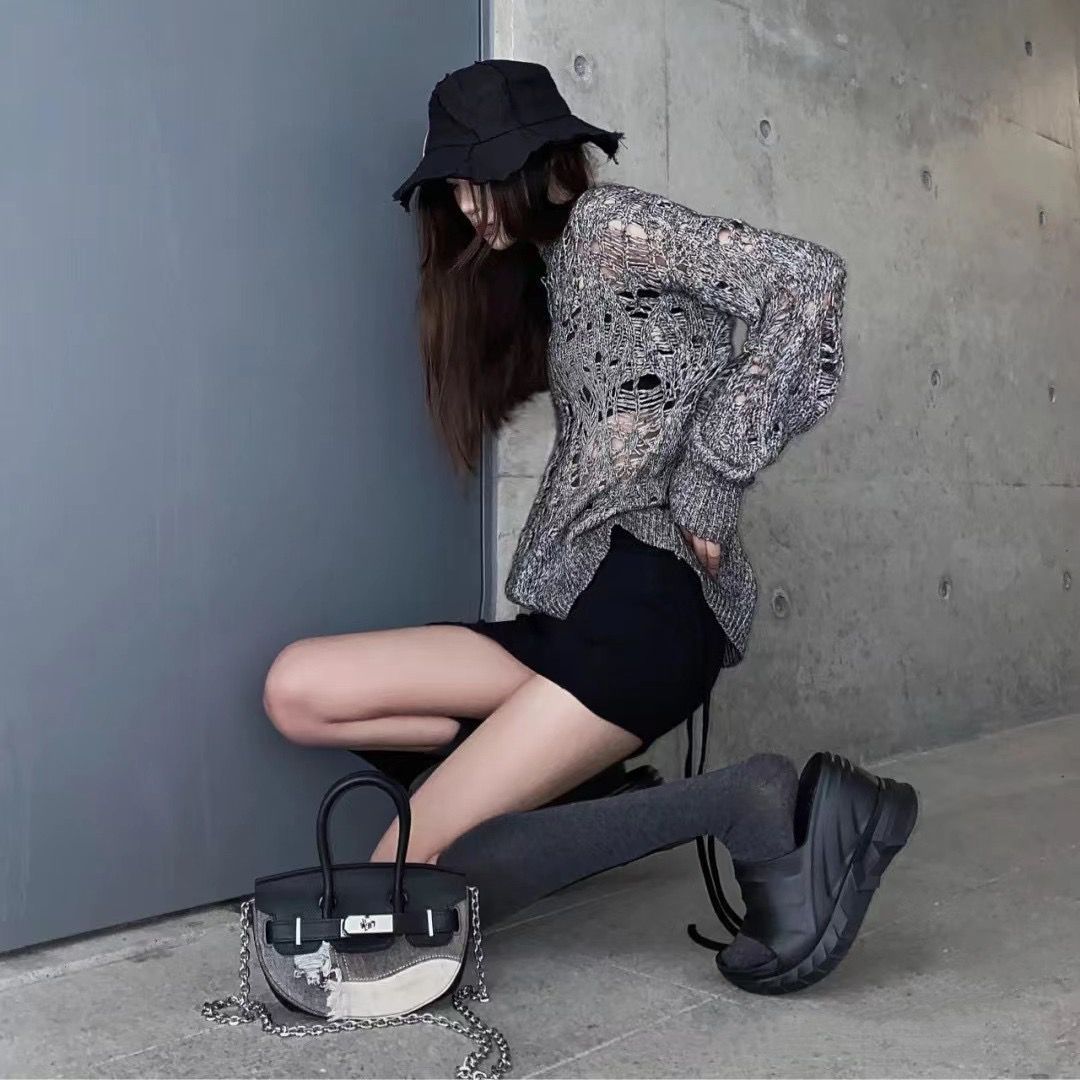 Sommer-Hausschuhe mit dicken Sohlen für Damen, 34 Yards, neue Plateauschuhe, 9 cm, Super-High-Heels, koreanische Version, Slip-on-Strandschuhe, Flut_voghion.com