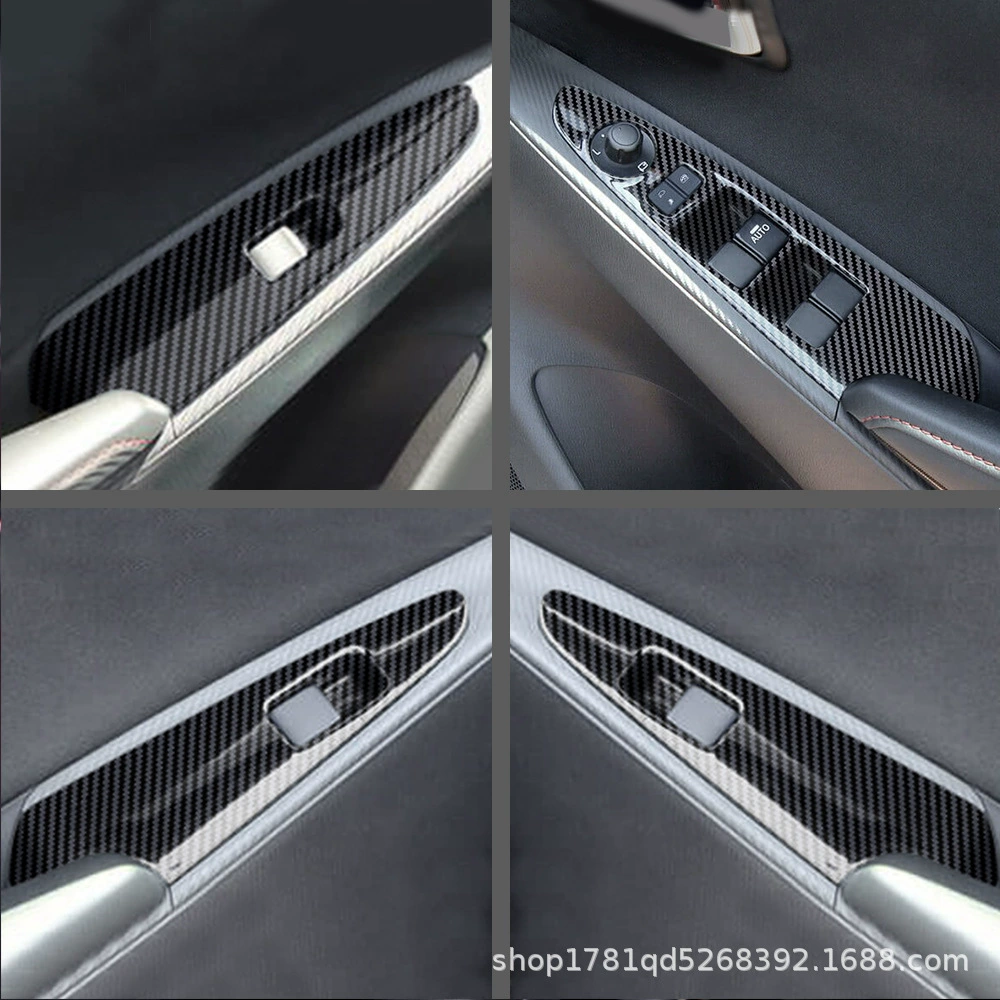 Подходит для mazda 2 модификации стеклянного переключателя подъемная панель декоративные наклейки Внутренняя дверь внутренняя ручка декоративная рамка