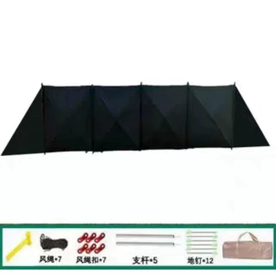 camping windproof array screen: Avtomobil yan çətirləri - corner-style-black-upgraded-5614-windshield-screen-as-shown-in-the-figure