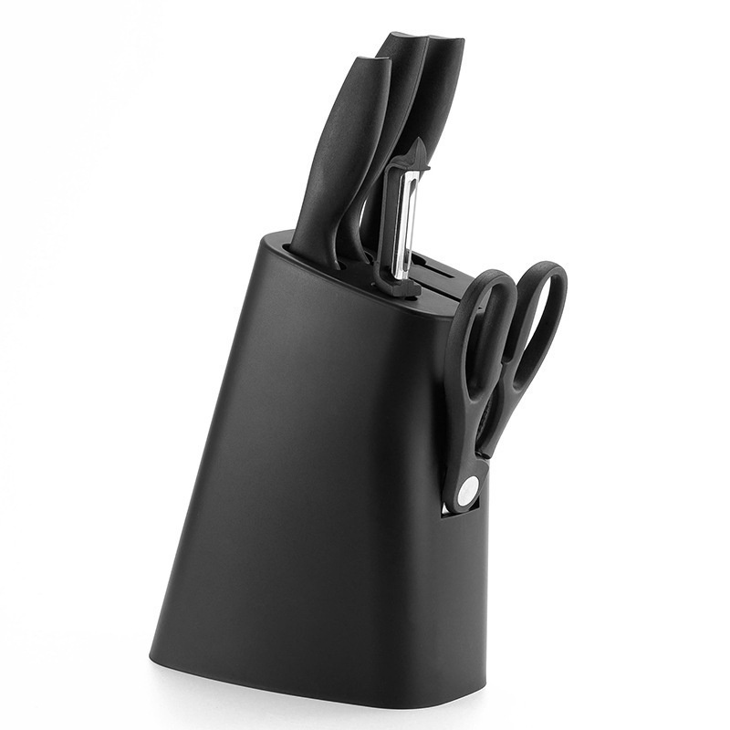 Juego de cuchillos de paja de trigo color de seis piezas de acero inoxidable juego de cuchillos de cocina traje de regalo conjunto de cuchillos de cocina para el hogar