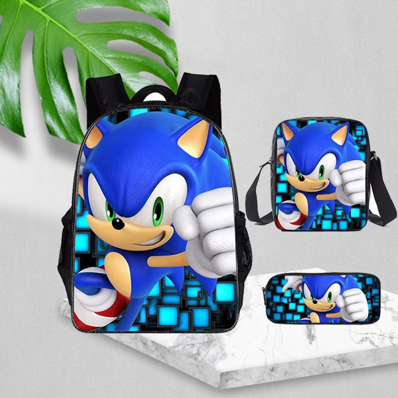 (Cross-border trading), sony, cartoon backpack, set, 3 piece set