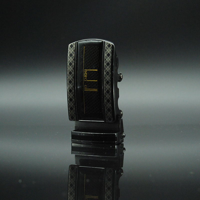 Factory Direct Belt Men's Flat Belt Leather Factory Cowhide Belt Men's Automatic Buckle Belt A Piece Of Hair undefined