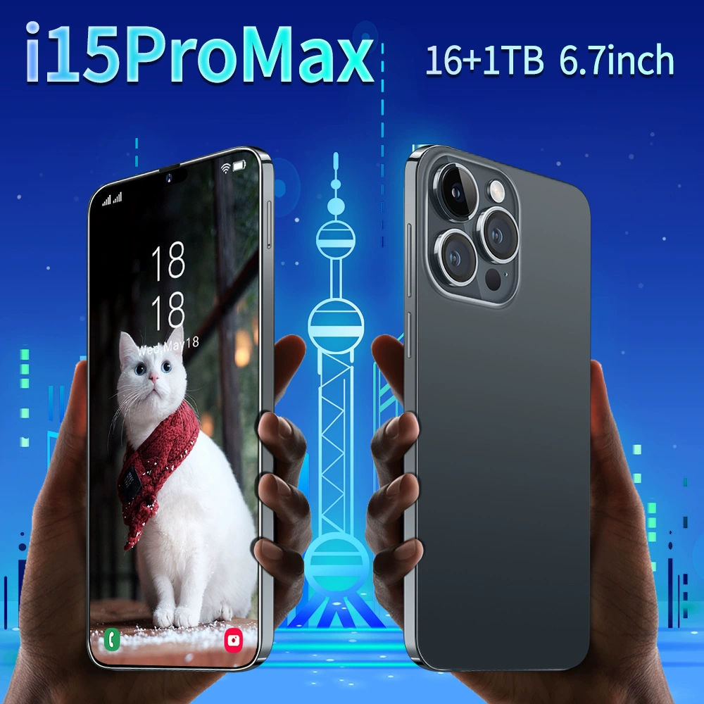Умный мобильный телефон, процессор Intel i15, 15promax, широкий экран, Android, оптом, полноэкранный дисплей