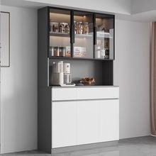 餐边柜实木一体靠墙高柜现代简约客厅置物柜酒柜家用收纳储物柜子