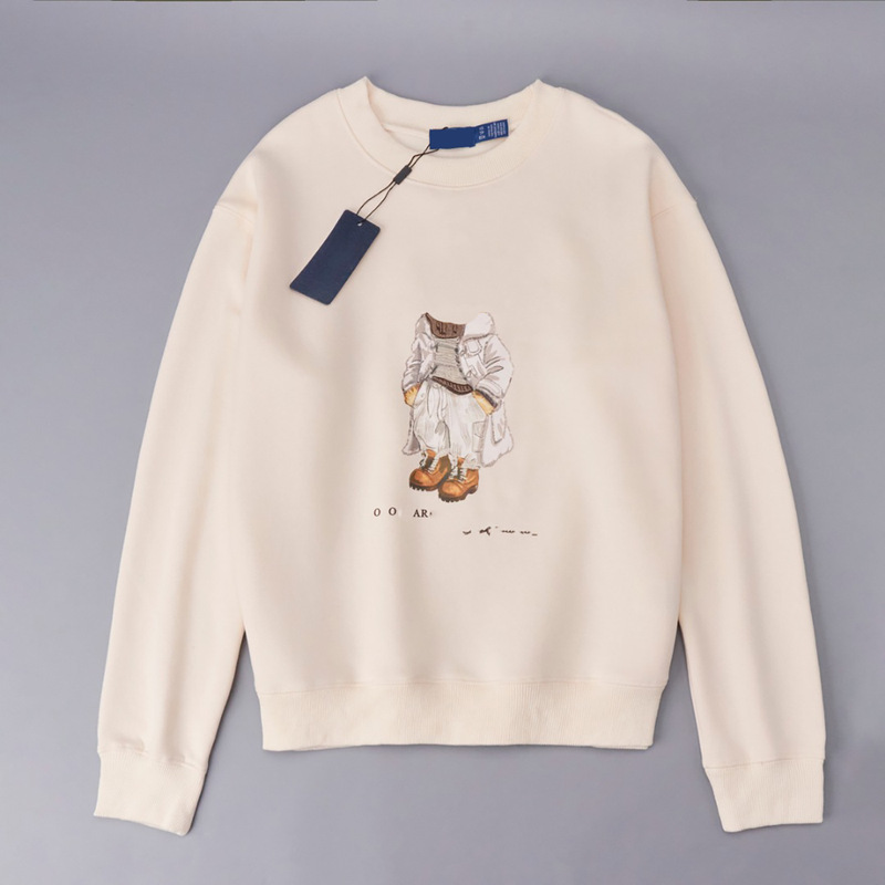 2025 New Women's Fisherman Hat Bear Cartoon Print Pullover Jacket Hooded Sweatshirt 2025 New Women's Fisherman Hat Bear Cartoon Print Pullover Jacket Hooded Sweatshirt