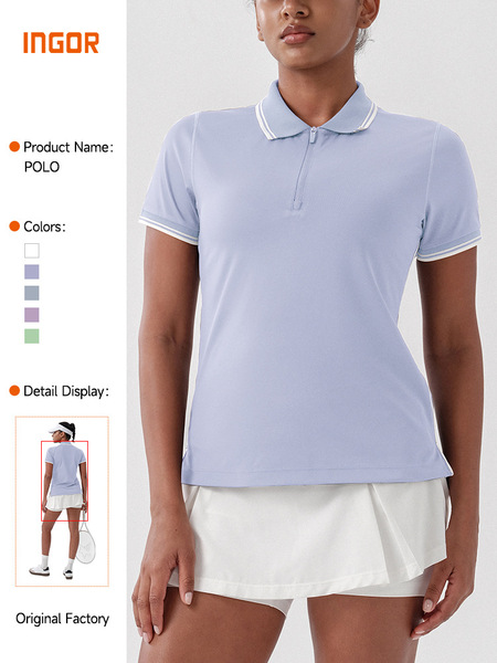 Summer tennis antibacterial quick dry polo
