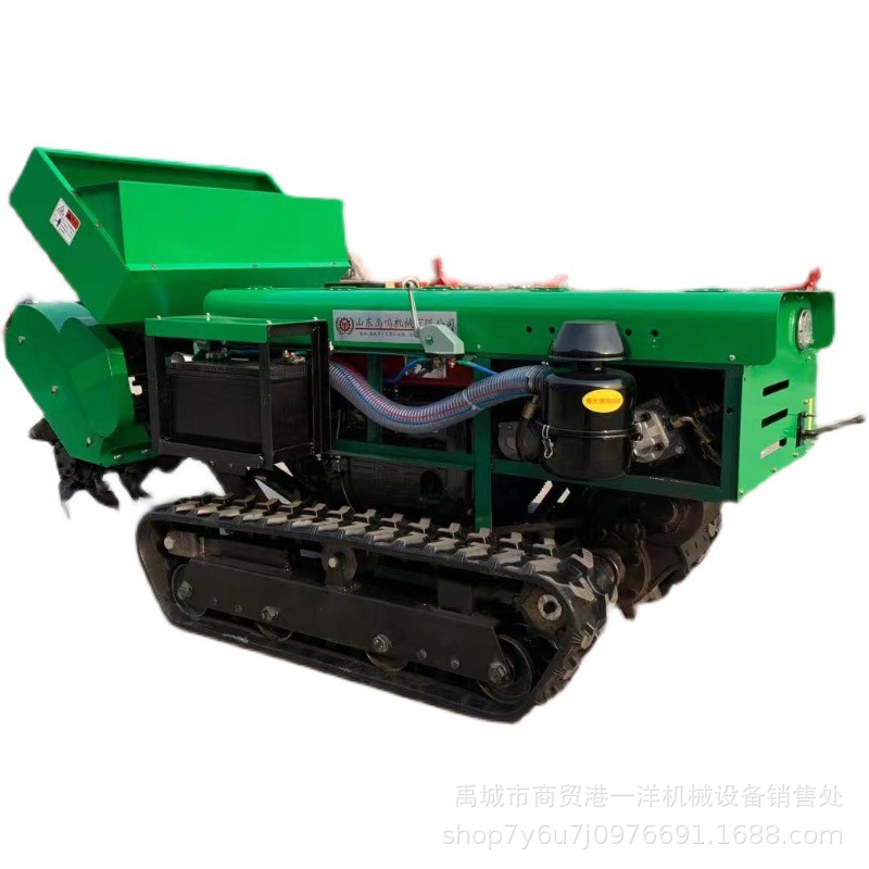 使用灵活田园管理机 多种功能履带式拖拉机 果树大棚管理开沟机