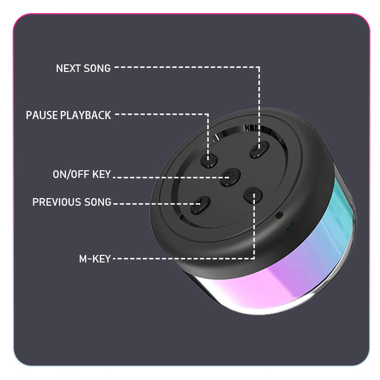Amazon ベストセラー RGB オーディオ Bluetooth スピーカー TF カード FM 小型オーディオポータブルカーサブウーファーギフトスピーカー|undefined