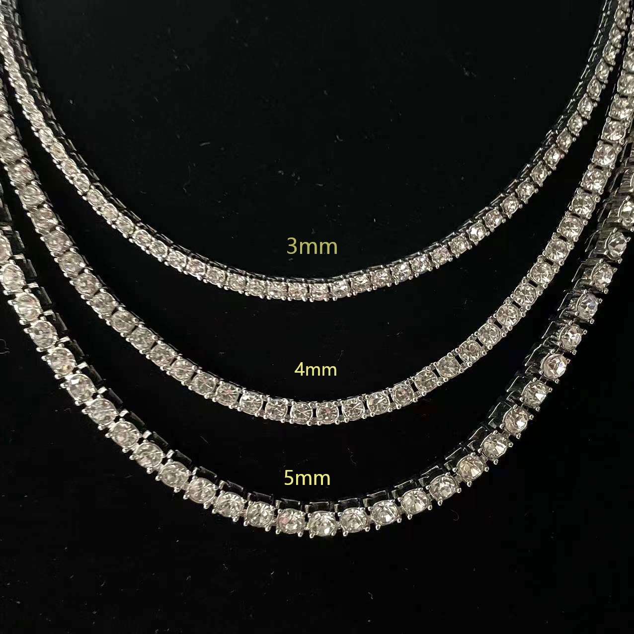 Fashion Chain Alloy Rhinestones All-match Jewelry Cuban Chain Hip-hop Necklace display picture 1