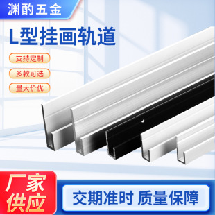 New Hanging Picture Guide Track Gallery Exhibition Thickened Hanging Picture Hanging Mirror Line L-shaped Paint Wall-mounted Track