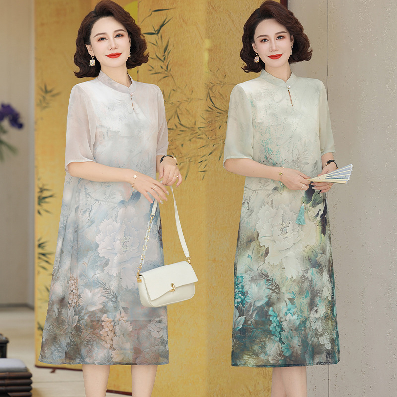 Wholesale a generation of 2025 summer new dress Chinese retro national style dress loose foreign style skirt Wholesale a generation of 2025 summer new dress Chinese retro national style dress loose foreign style skirt