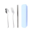 Handheld tableware stainless steel, set, spoon, fork, chopsticks, Birthday gift, 3 piece set