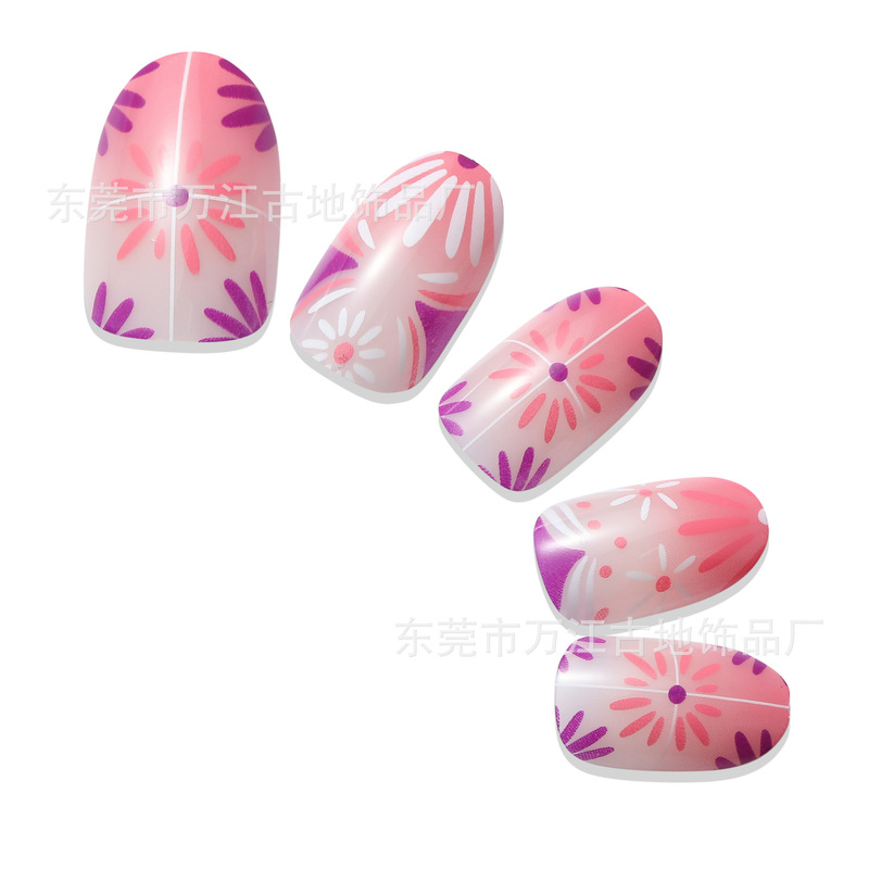 Oval Abs Nail Polish Acrylic Nail Polish Fireworks Bloom Colorful Printing Nail Polish Production Factory