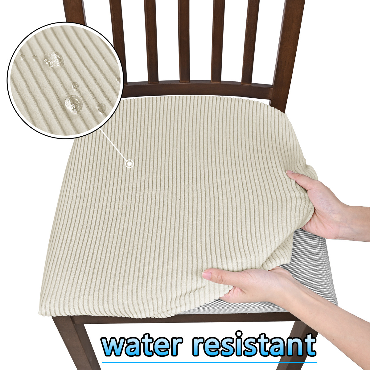 Jacquard transfronterizo La Maude, cubierta de banco impermeable, cubierta de taburete elástica, cubierta de asiento, cubierta de cojín, TEMU