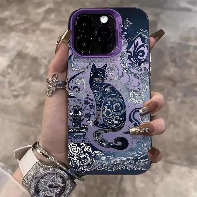 Nueva funda para teléfono con diseño de gato Tengtu para iPhone 17, compatible con Apple 15 Pro Max/16, a prueba de golpes, para 13 Pro/12/11/X.