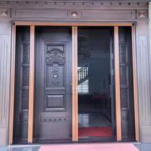 防蚊门帘推拉门折叠大门伸缩移门纱门入户沙门隐形纱窗门沙网沙门