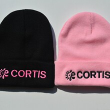 CORTIS 帽子 日韩针织帽 字母绣花帽子男女百搭 粉丝追星毛线帽