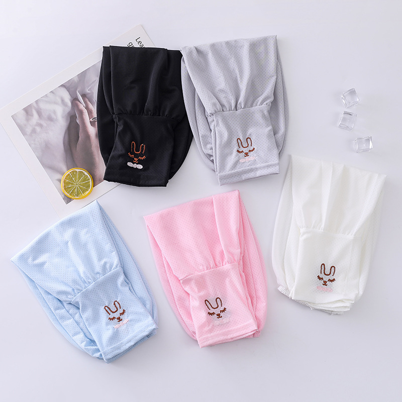 夏季寬鬆冰絲袖套防曬冰袖燈籠袖套開車女紫外線袖子護臂手套男冰