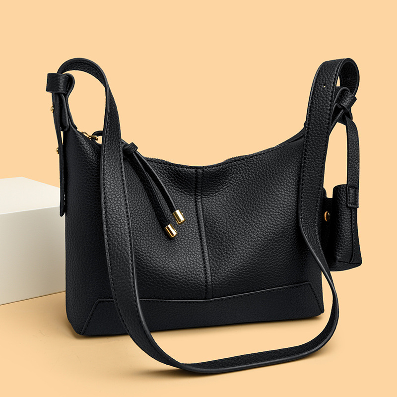 Summer 2025 New Collection Lunchbox Bag Niche Underarm Baguette Bag Luxury Soft Leather Shoulder Bag Crossbody Bag For Women - Thumbnail 4