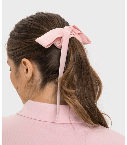 Sports headband for women, bow tie hair accessory, yoga temperament, one-size-fits-all headscarf, adjustable solid color headband