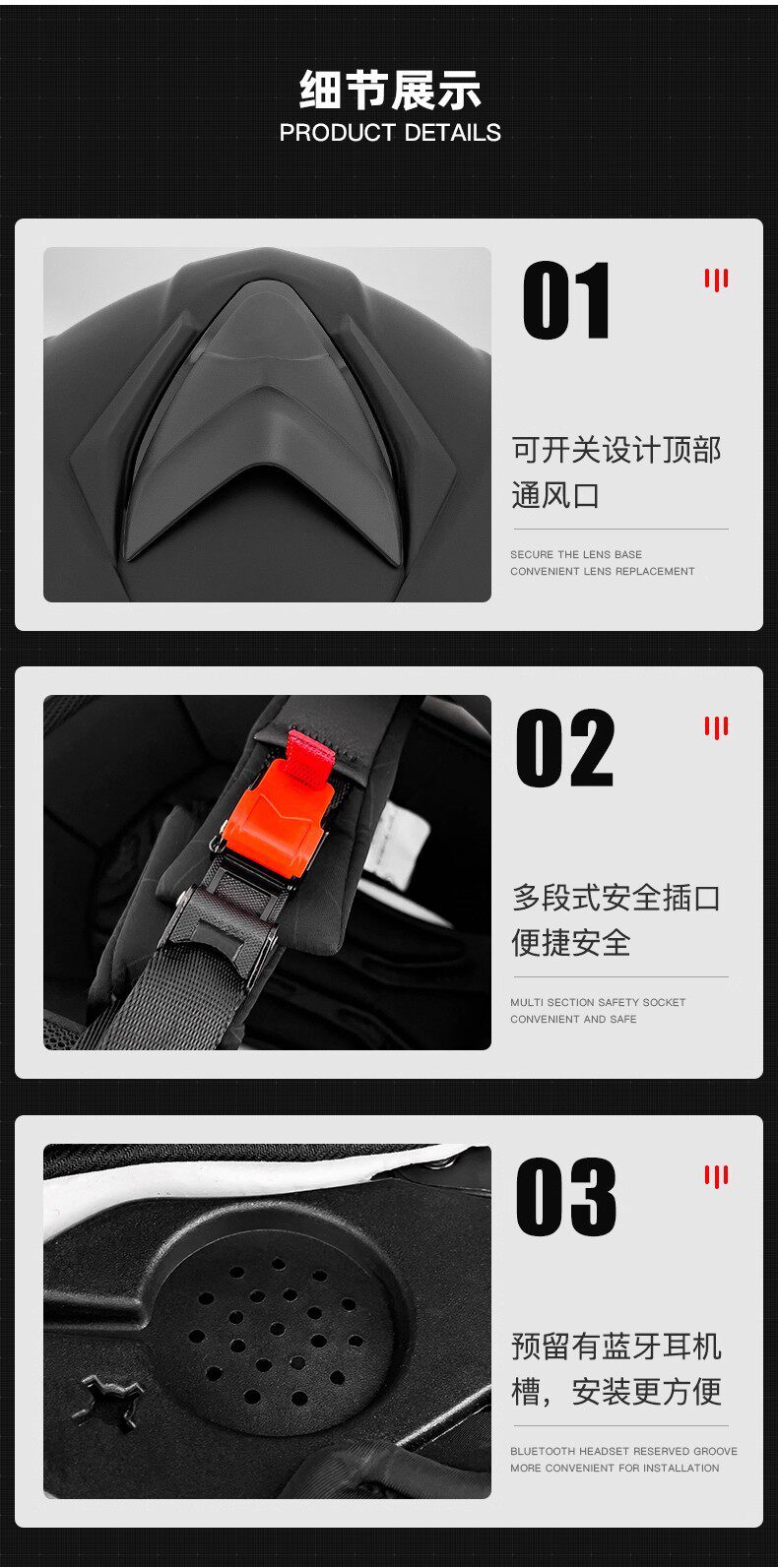 Electric motorcycle helmet for cross-border trade, unisex, dual-lens safety helmet, suitable for self-media live streaming, available for dropshipping