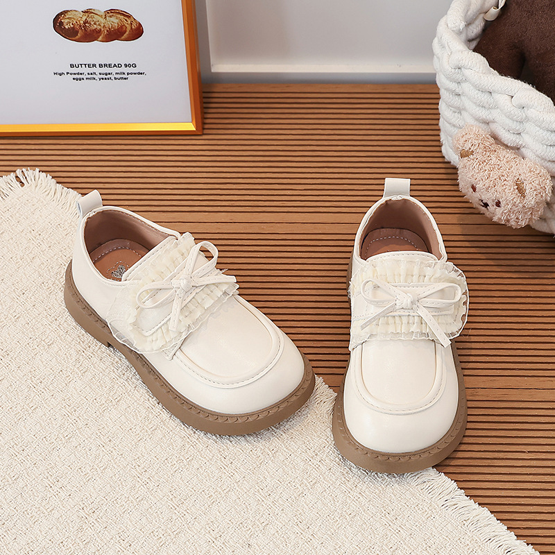 Zapatos de cuero para niñas 2026 primavera y otoño nuevos zapatos de princesa para niños zapatos de bebé zapatos Lefour negros zapatos de moda image 4