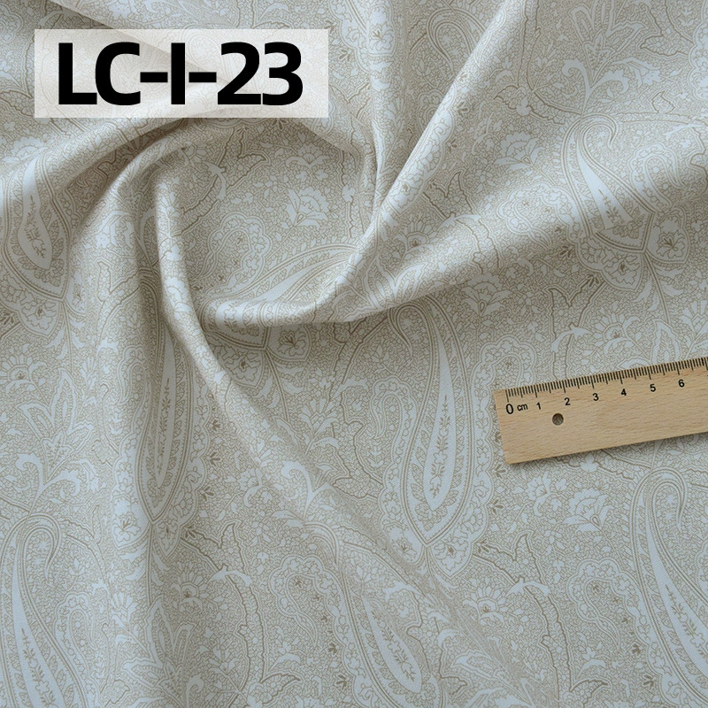 纯棉布料手工diy衣服包包田园碎花印染全棉面料棉布卡其红色花园