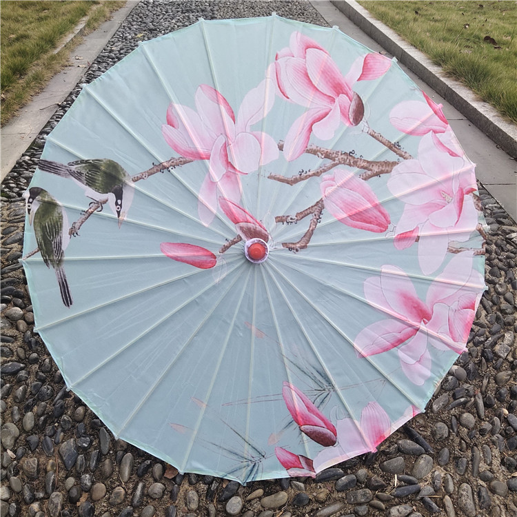 Hanfu fotografía apoyos paraguas artesanía clásica paraguas de papel engrasado Paraguas de baile de estilo chino paraguas de borla de estilo antiguo traje antiguo