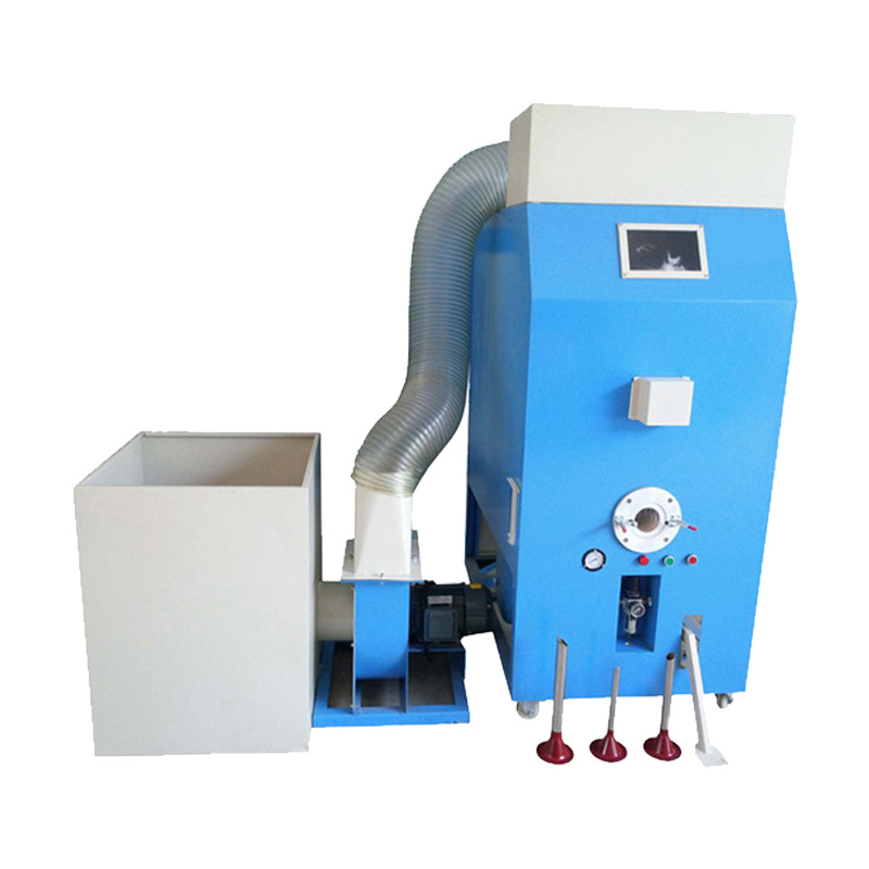 Fabricantes personalizados automáticos pequeños de una sola boca máquina de llenado de algodón máquina de llenado de algodón ropa textil peluche juguete máquina de llenado de algodón