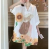 Sunflower Girl—White