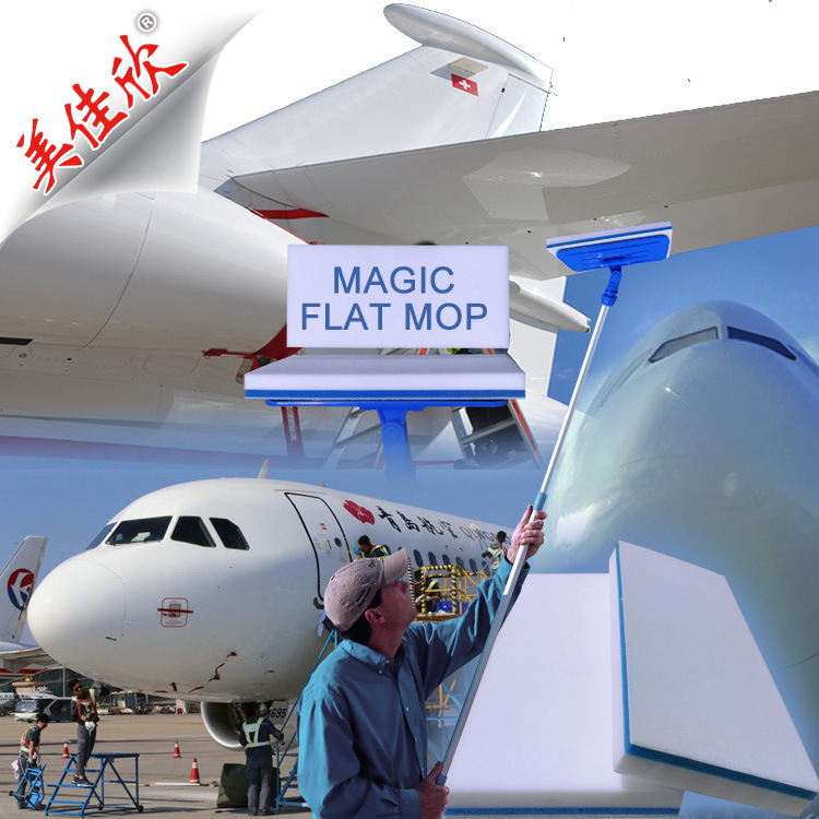 Aviation cleaning sponge mop cotton compressed melamine cotton universal mop head accessories meijiaxin washing aircraft