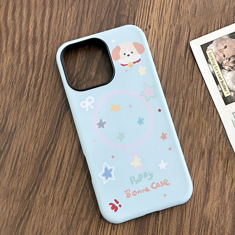 マグネット式スタンド付きスマホケース Apple iPhone16promax対応 13 かわいい動物柄 15 ハード 14 フィルム 17|undefined