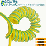 BVR黄绿弹簧线 国标1.5/2.5/4/6平方高弹力超柔软双色伸缩螺旋线