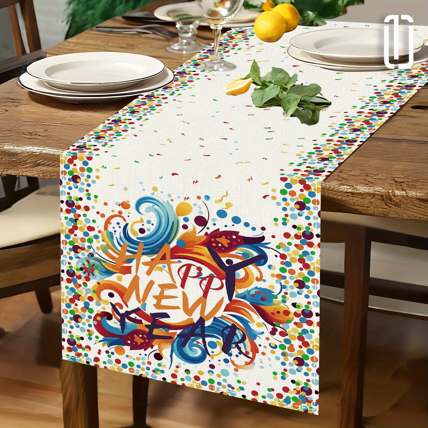 Transfronterizo nueva bandera de mesa de Navidad 2026 decoración de Año Nuevo manteles de mesa de alto valor de diseño festivo suministros personalizados