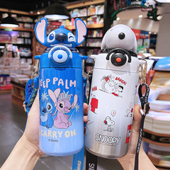 新品スヌーピー子供保温カップ316通学用携帯ストローカップ大容量レディース高颜値コップ