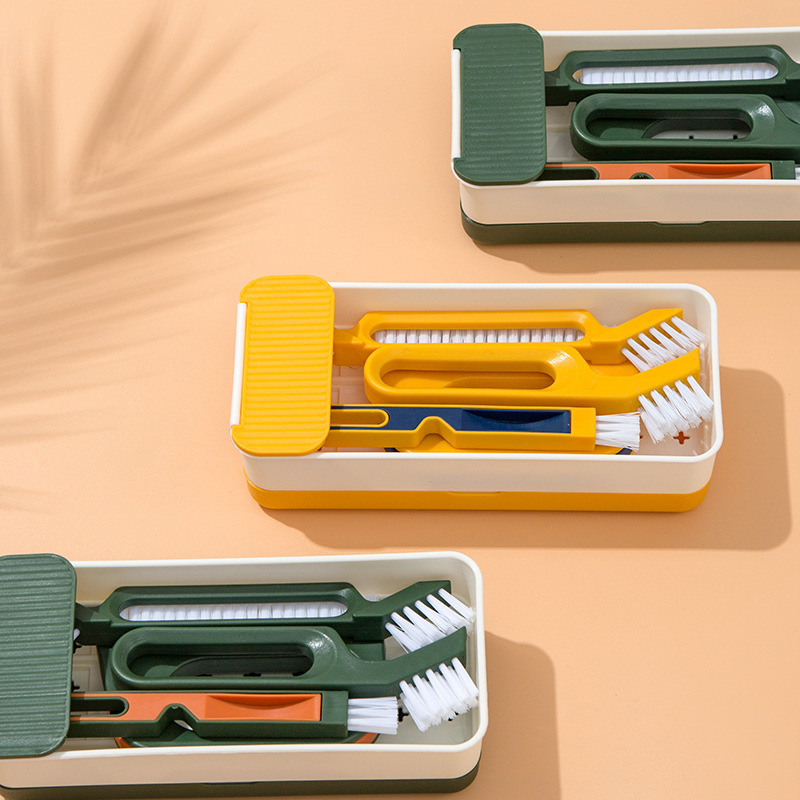Window Groove Cleaning Artifact Multifunctional Cleaning Groove Gap Brush Cleaning Doors and Windows Clearance Cleaning Tool Set