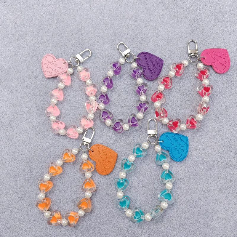 Creative bracelet heart-shaped, keychain with letters, accessories, bag, pack, accessory → Творческий браслет в форме сердца, брелок с буквами, аксессуары, сумка, набор, аксессуар