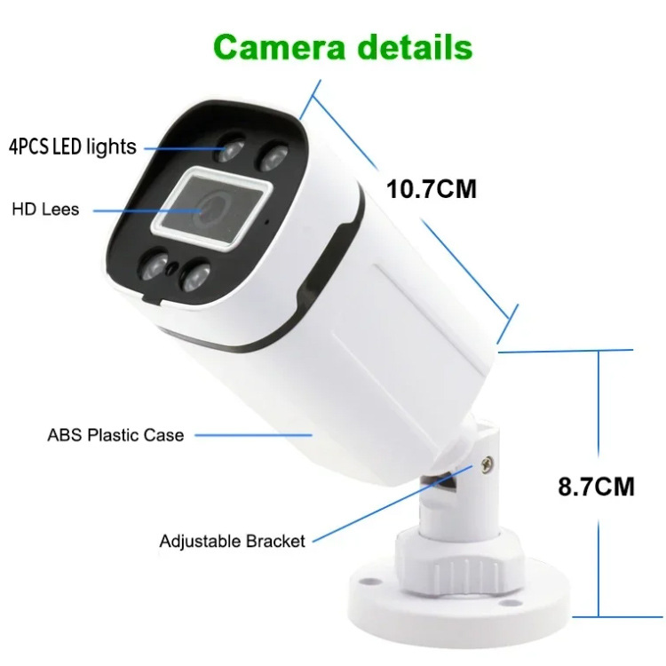 CAMERA DE VISIÓN NOCHE DE COLOR FULL ahd CCTV ANÁLgica de luz de estrellas caliente 1080P 5 millones de cam