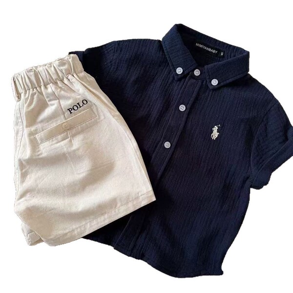 Children's denim summer shorts for boys
