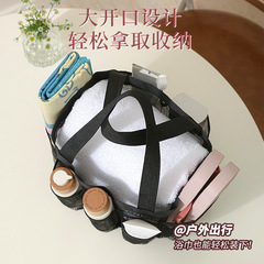 Portable beach bag, shower bag, foldable mesh beach bag, fitness swimming bag, storage bag, large capacity portable bag