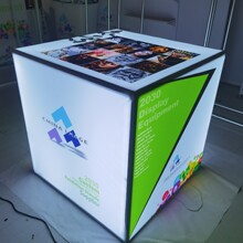 厂家灯箱供应展览展示器材背景墙参展展具前台促销桌发光背景